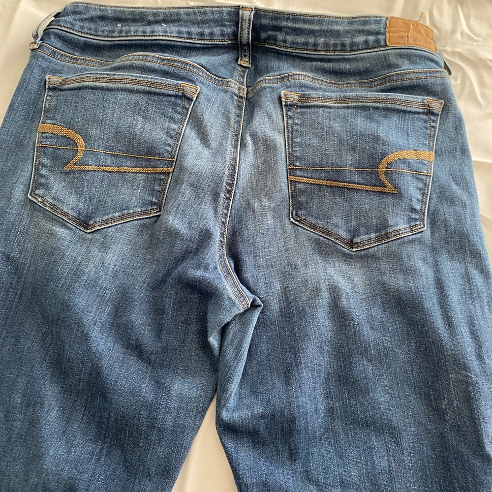 Womens American Eagle Outfitters Blue Boot Cut Jeans - Picture 10 of 13